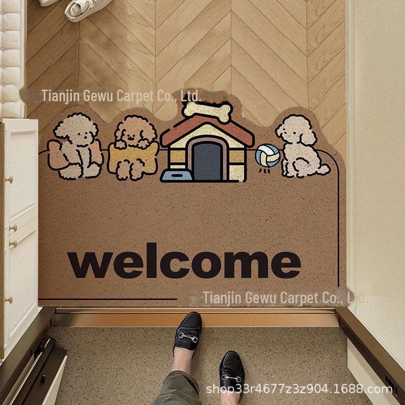 

Роскошный высококачественный нескользящий коврик для входной двери с режущим проволочным кольцом 50*80CM【Wire loop 8mm】