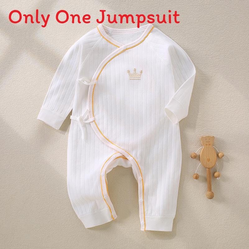 Baumwoll-Baby-Strampler Ohne Gleichheitszeichen Mit Krawattenverschluss Für Neugeborene Und Säuglinge