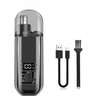 Portable Electric Nose Hair Trimmer Rechargeable Nose Ears Hair Trimmer Clipper Automatic Washable Shaving Nose Cutter Unisex