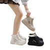 2 Fashion autumn and winter velvet high-top thick-soled versatile cotton shoes women's warm casual shoes Martin