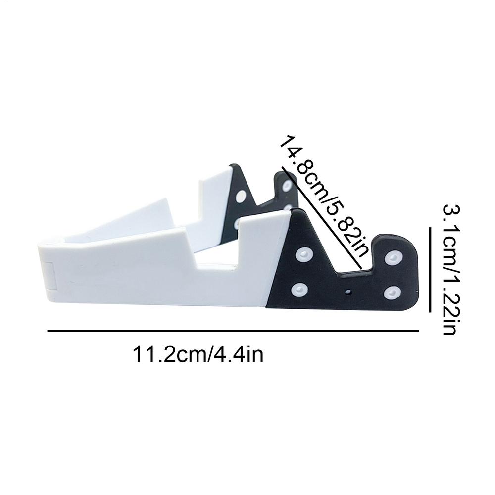 

1pc Phone Holder Desk Colorful Portable Tablet Stand Portable V Style Kickstand For Cellphone Tablets And Smartphones For Travel белый