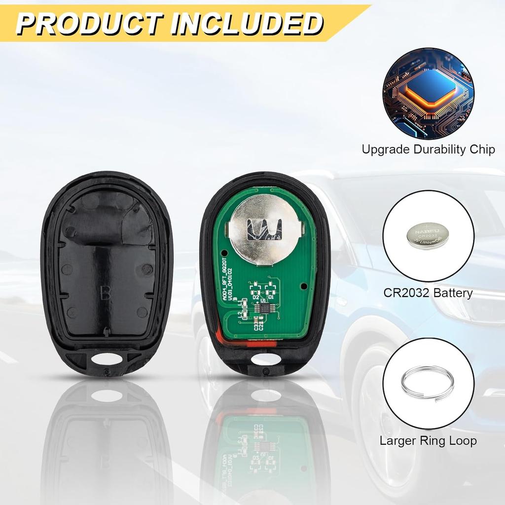 Key Fob Replacement for 2004-2008 Toyota Solara/ 05 06 07 08 Avalon Car Keyless Entry Remote Control, GQ43VT20T, 4 Buttons