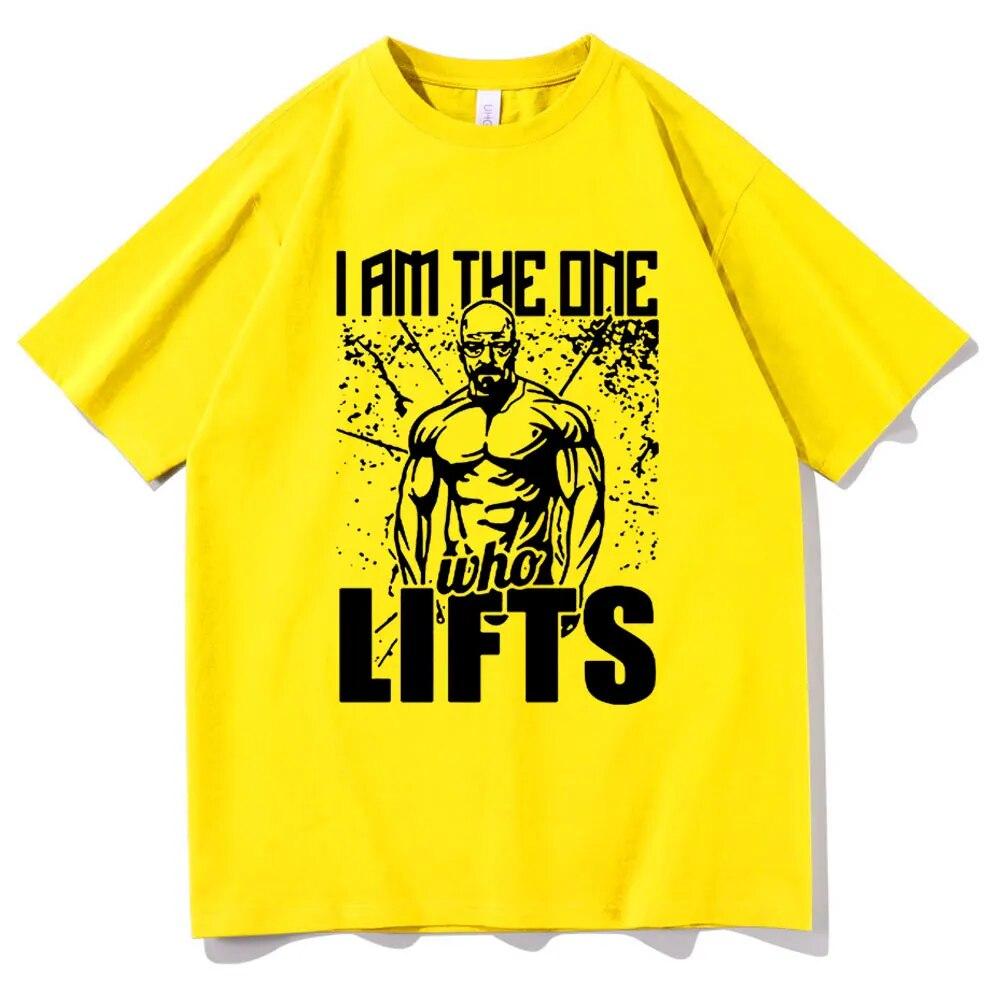 

Футболка из сериала «Во все тяжкие», Heisenberg «Я тот, кто поднимает» футболка унисекс с коротким рукавом, женская повседневная свободная футболка унисекс, уличная одежда 4XL