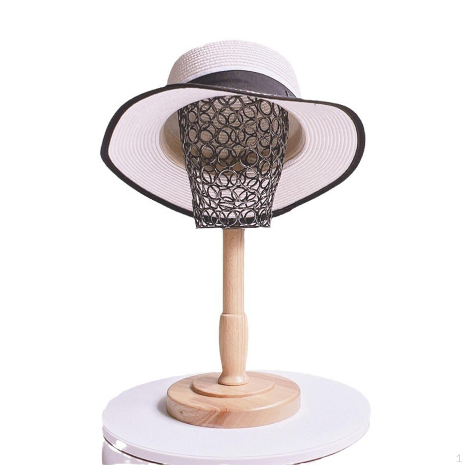 

Подставка для головы манекена для шапок, модель держателя парика с деревянным стилем