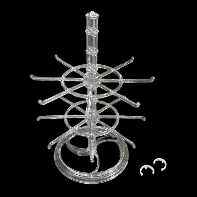 Plastic Stand For Stud Earrings Pendants Bracelets Jewelry Rotatable Display