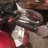 10mm0.4in Universal Motorcycle Hand Guard Wind Deflector Protector Fit for HondaTransparent