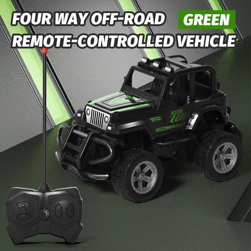 Children's remote-controlled toy car model four-wheel drive inertia off-road vehicle anti fall rebound cool drift