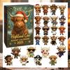 2026 Christmas Highland Cow Advent Calendar Highland Cow Set 24 Days Christmas Countdown Calendar Christmas Tree Decorations