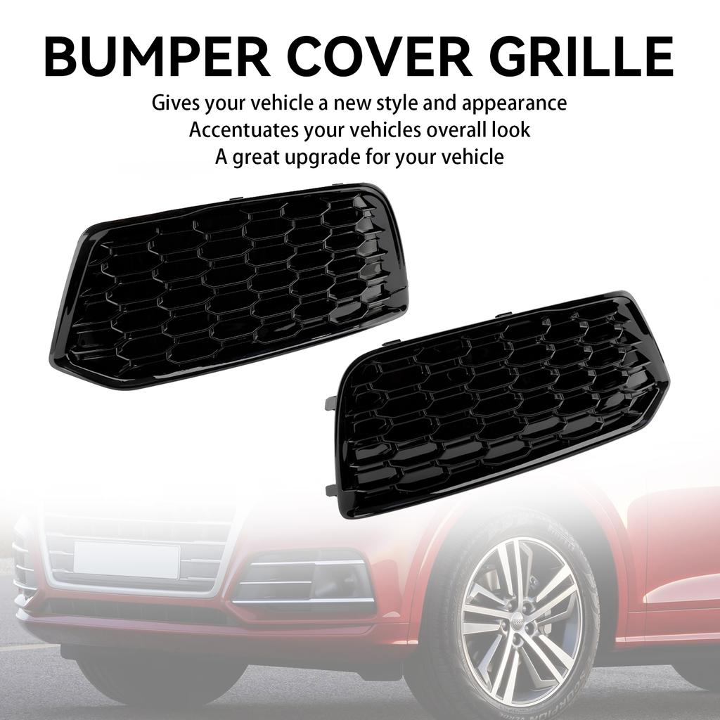 2 STÜCK Stoßfängerabdeckung Gitter Grill Blende Einsatz 80A807679D 80A807679DRU6 Passend für Q5 2018-2022 Maschen