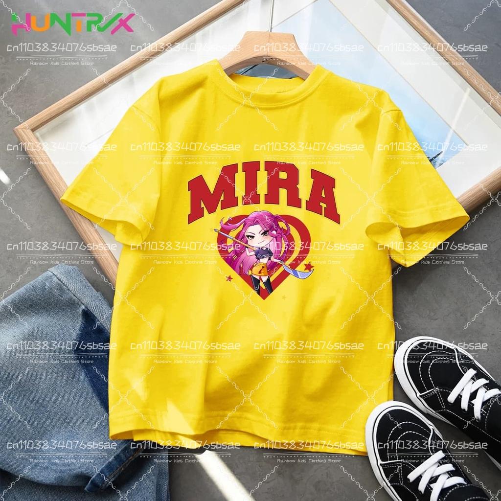 KPop Demon Hunters Kids Clothes Anime T-shirt Harajuku Casual T-Shirt Fashion T Shirts