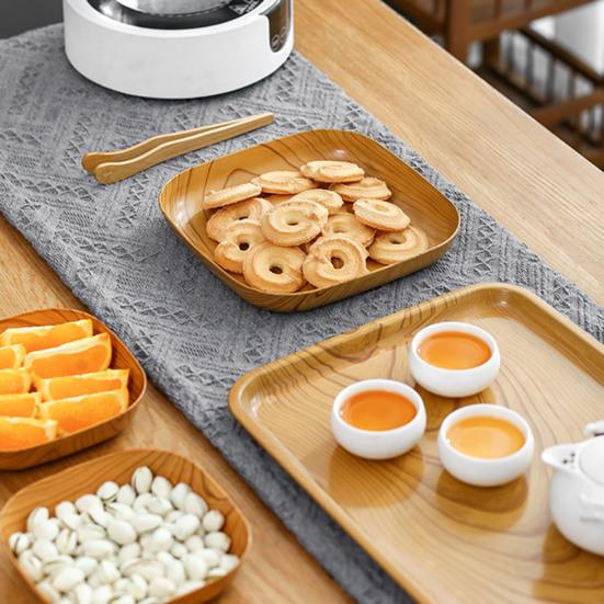 1/4/8pcs Practical Dessert Plate Square Wear-resistant Multifunctional
