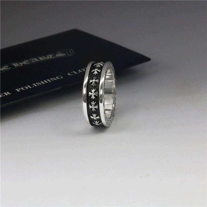 Trendy Chrome Hearts Cross Ring: Unisex Vintage Luxury with Unique Design