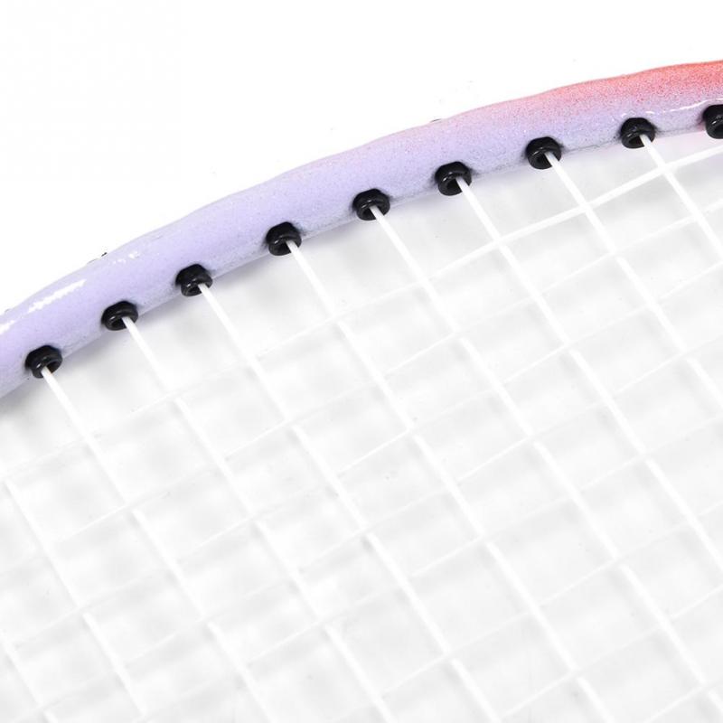 Steel Alloy High Elastic Sponge Handle Badminton Racket Set Training Racquets with Bag