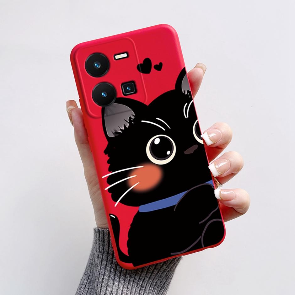 For vivo Y35 4G Protective Case For vivo Y35 4G Fashion Cartoon Phone Cases For vivo Y35 4G Beautiful Painting Back Cover Coque