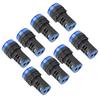 10Pcs Blue LED Signal Light AD16‑22DS High Brightness LED Indicator for Equipment