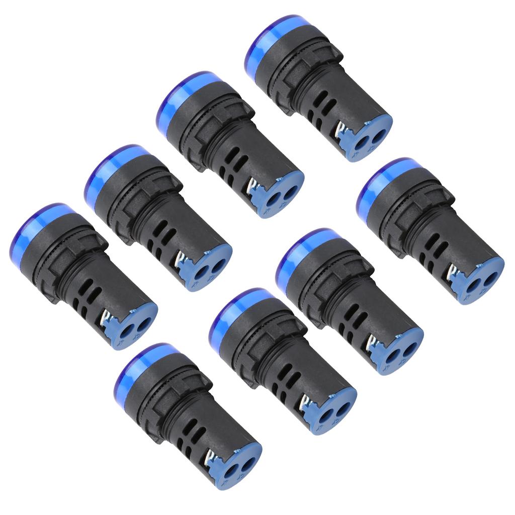 10Pcs Blue LED Signal Light AD16‑22DS High Brightness LED Indicator for Equipment