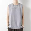 Men's Trendy Solid Color Sleeveless Vest - Korean Style Sports Top