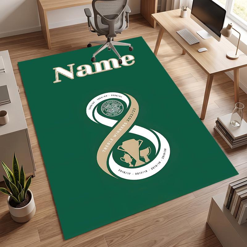 Celtic Football Club (1) Personalizovaný název Kancelářský koberec Stylová dekorace do obývacího pokoje, ložnice, kuchyně