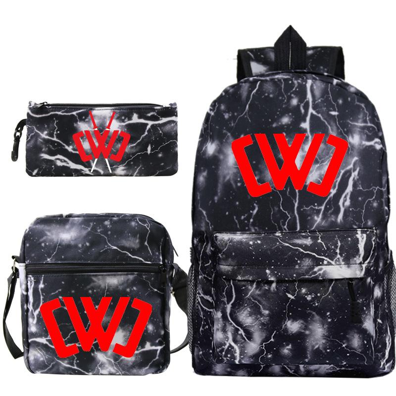 Popular game merchandise printed backpack popular student bag three-piece set
