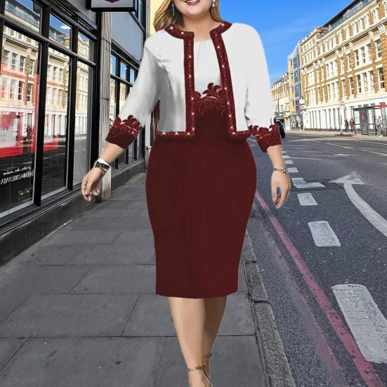 Unids/set Hermoso Conjunto de Vestido de Abrigo de Banquete