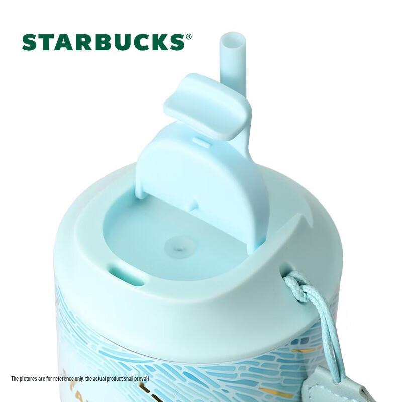 Starbucks Micro Blue Rhythm Dual-Drink Coffee Tumbler 445ml