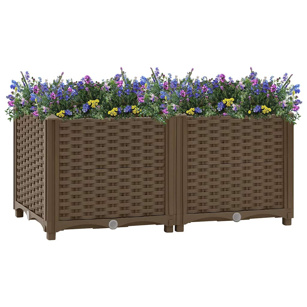 vidaXL Hochbeet 80x40x38 Cm Polypropylen