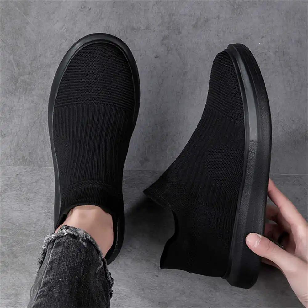 Fashion Knitting Thick Heel Men Fashion Boots Men's Sneakers 38 Size Mens Walking Shoes Sport Sneekers Cheap Luxus Specials
