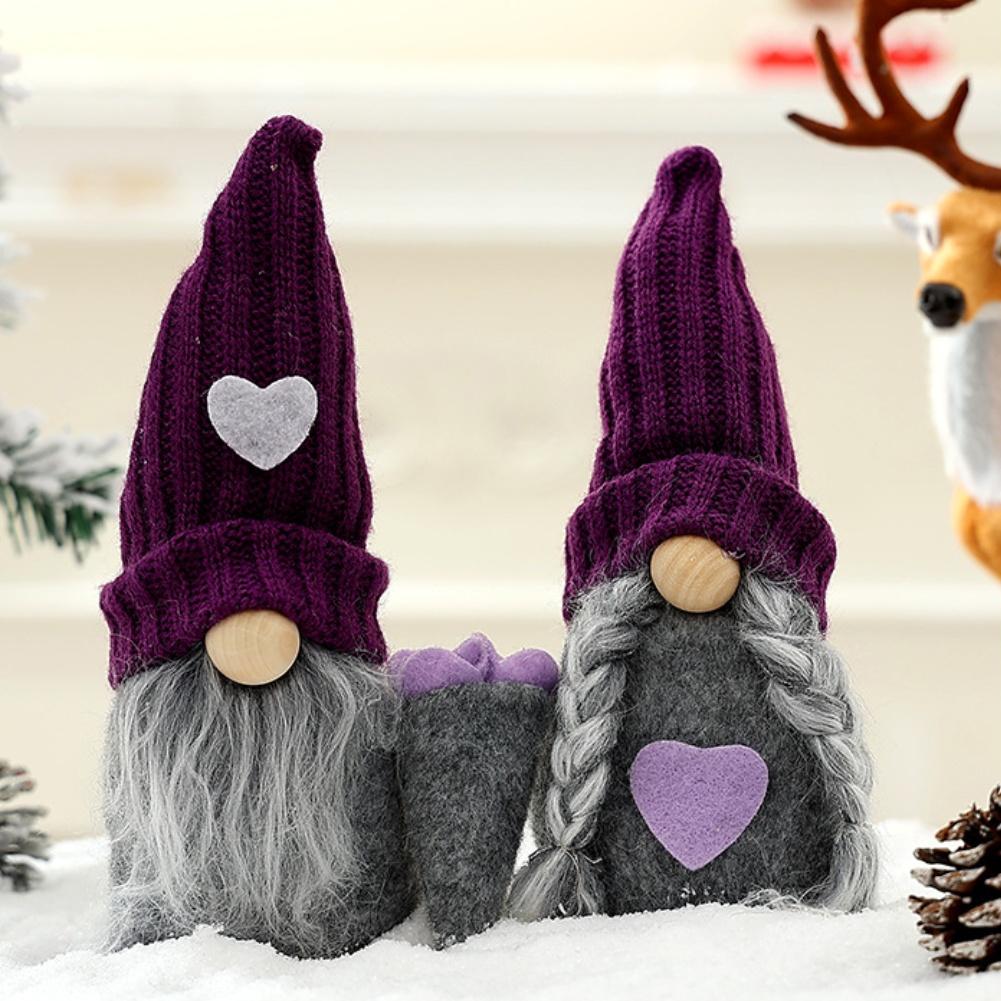 Charming Addition Christmas Gnomes Plush Ornaments