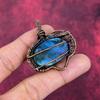 Labradorite Pendant Natural Gemstone Pendant Handmade Copper Wire Wrapped Jewelry