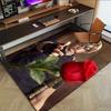 Resident Evil Leon'S Rose Carpet For Playroom Bedroom Living Room Sofa Home Decorkids Game Area Rug Nonslip Floor Mat