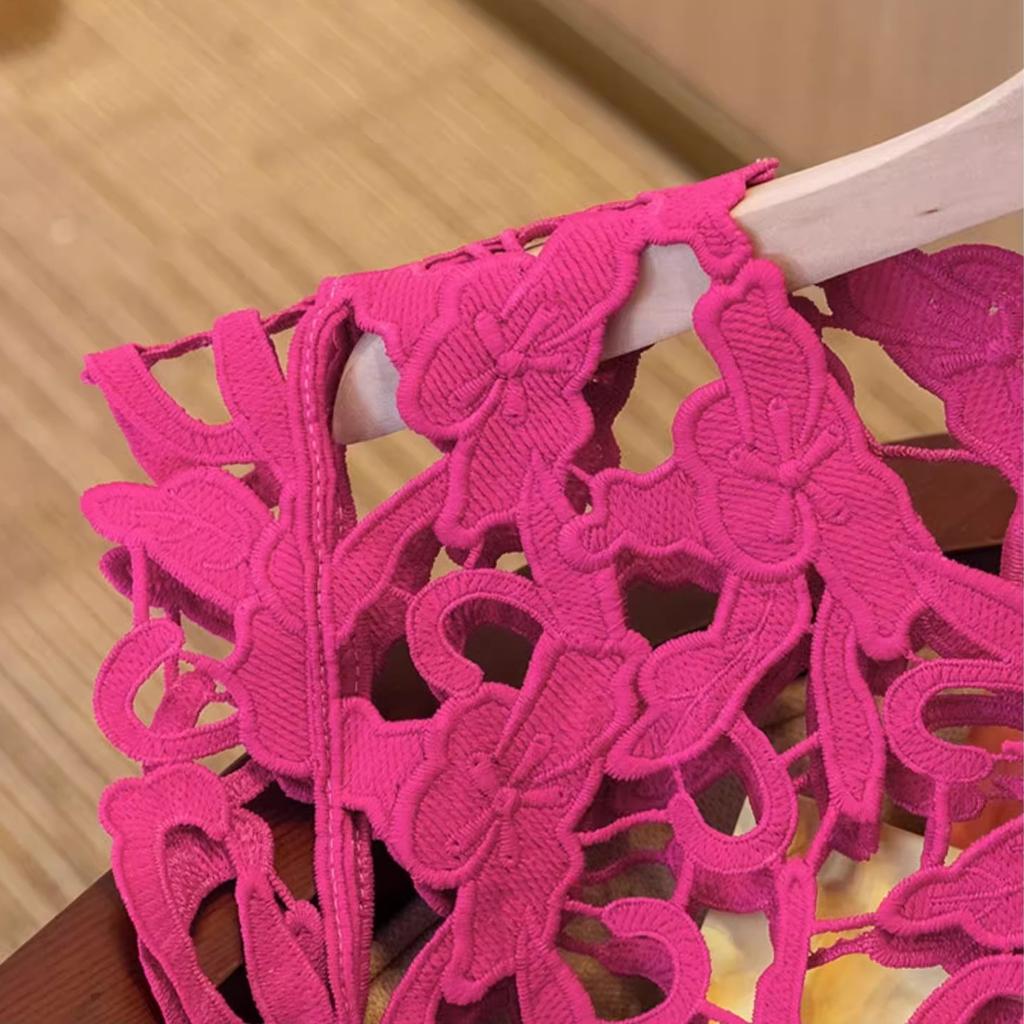 DIMANAF 2024 Neue Sommer Frauen Weste T-Shirt Ärmelloses Grundlegende Mode Tops Spitze Tees Beiläufige Lose Grün Tees 255