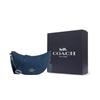 Coach Pace 29 Top Zip Closure Metal Logo Signature Jacquard Trimmed Fine Calfskin Crossbody Shoulder Bag Large Women Bags Dark-Denim-Blue CT822-SVPM1