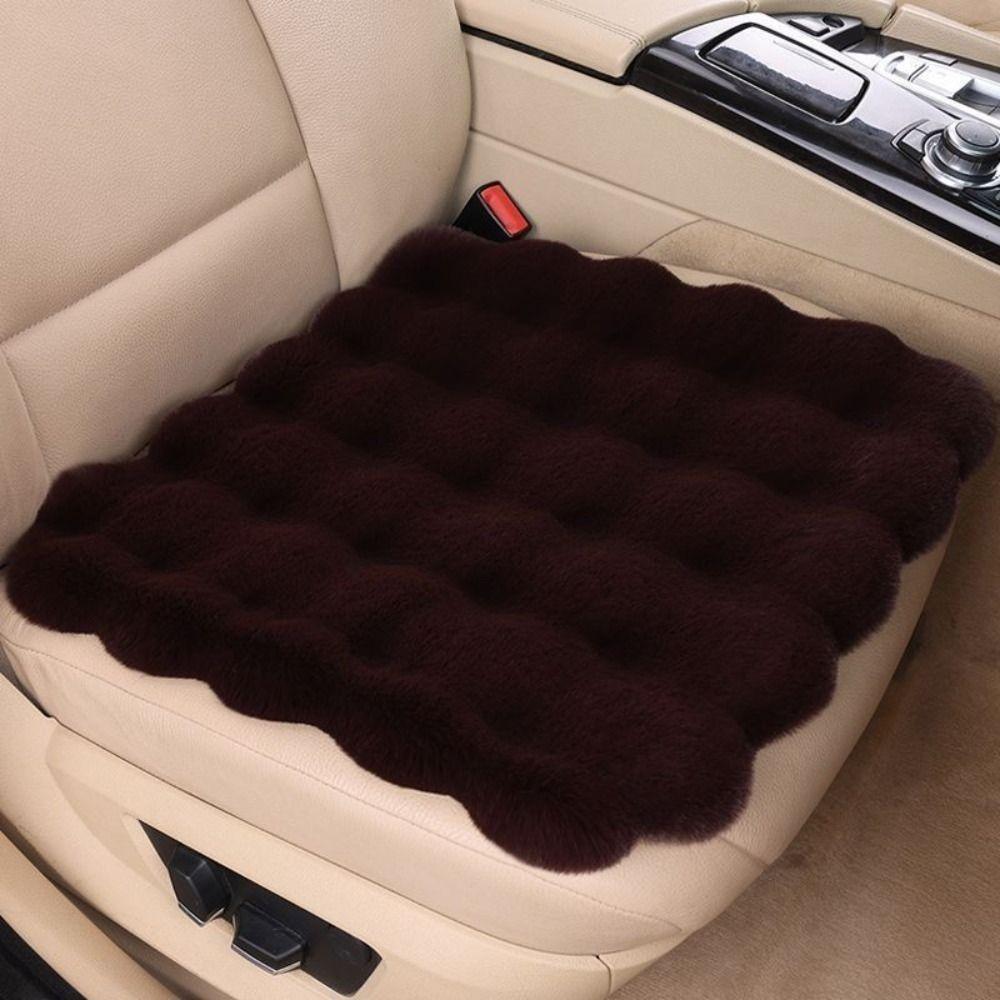 Warm Plush Car Seat Cushion Ultra-Soft Vehicle Dressed Decoration  Auto Accessories