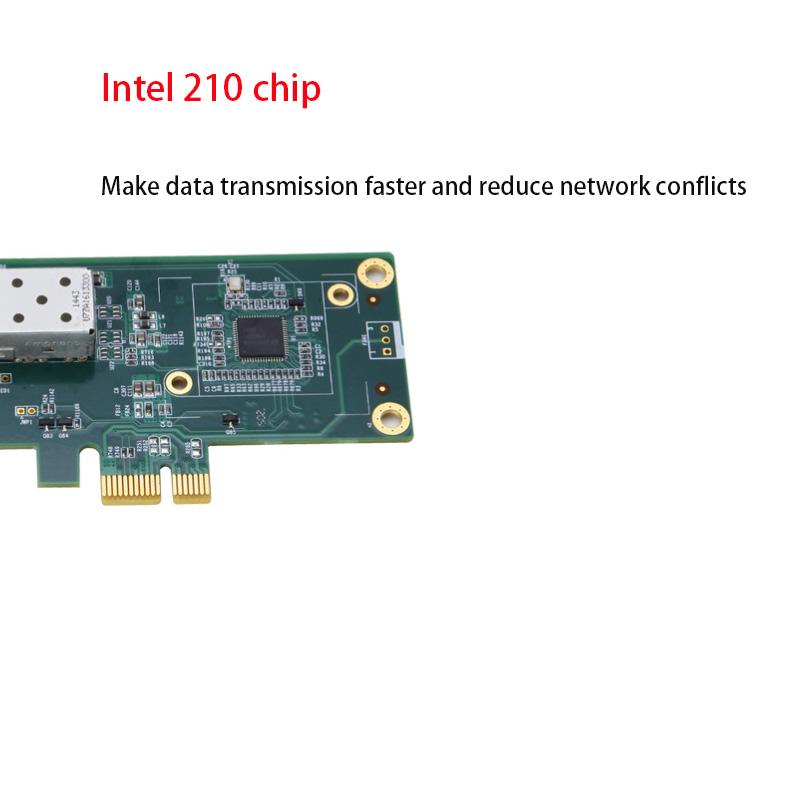 Internet Splitter Game PCIE Card computer accessorie Fiber lan Card Fiber port SFP Gigabit Network Card 10/100/1000mbps Gigabit network adapter for PC