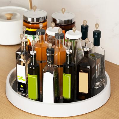 Lazy Susan Turntable Organizer Uchwyt na przyprawy Obrotowy o 360 stopni Duża pojemność Antypoślizgowa podstawa Uchwyt do przechowywania