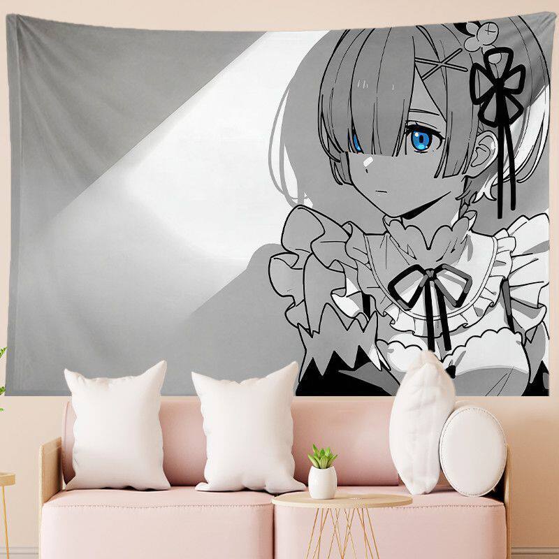 New Style Japanese Anime Character Wall Tapestry Decor for Bedroom Dormitory Rental Room - Anime Wall Hanging Decorations 100X70CM