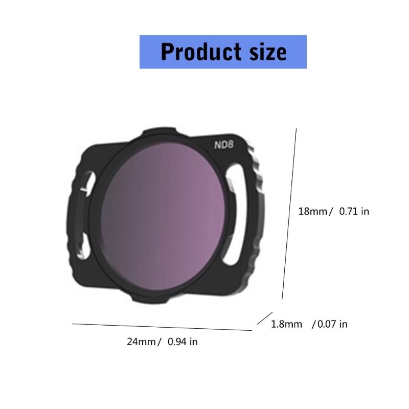 Essential Aluminum Frame Camera Optical Glass Filter For Avata O3 Diverse Shoot Needs Feature ND8/ND16/ND32/ND64/ND1000