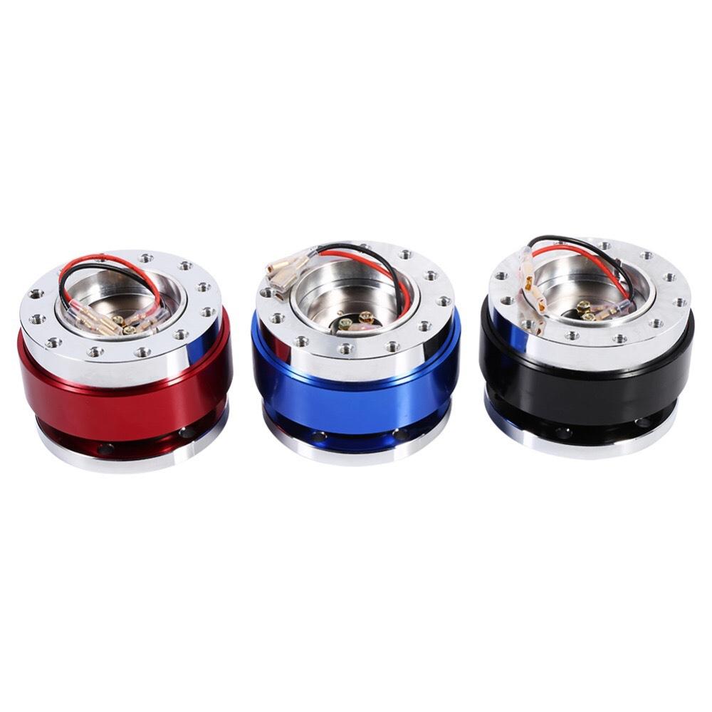 Universal Racing Steering Wheel 6 Hole Aluminum Car Quick Release Steering Wheel Snap Off Hub Adapter Boss Kit Car Accessories