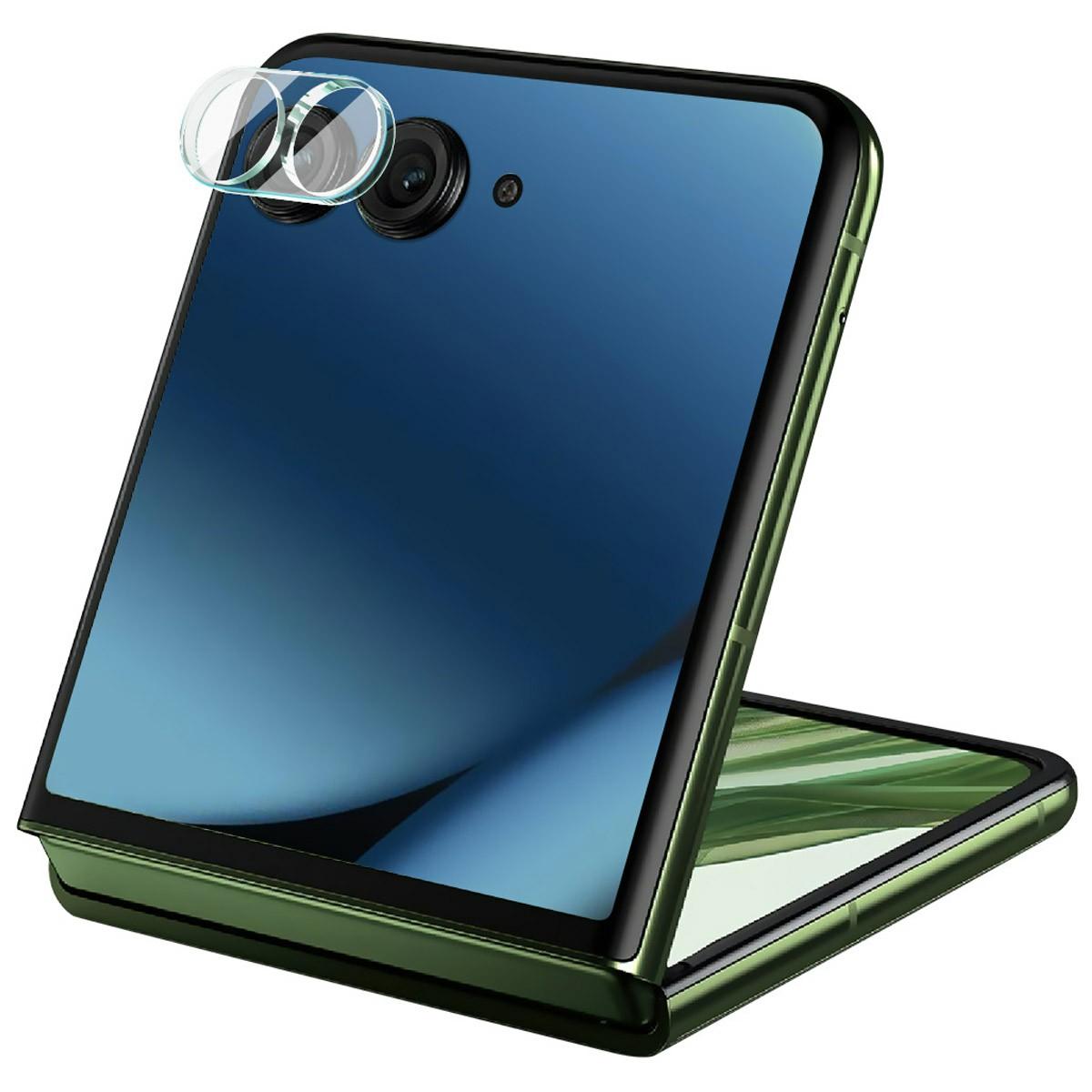 

IMAK Для Motorola Razr 50 Ultra 5G Защитное стекло для объектива камеры+Акриловая крышка для объектива A