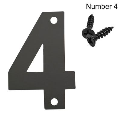 4inch/10cm Durable with Screw For Home Mailbox Hotel Address 0 To 9 Numeral Tag Door Label Number Plate Sign