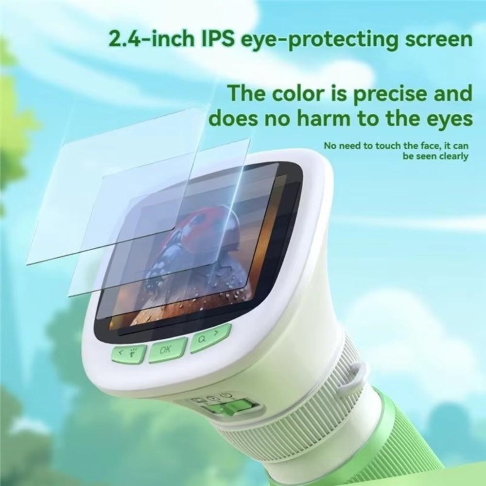 200X 1000X Magnification Handheld Digital Microscope Rotating Focus Science Microscope  Children