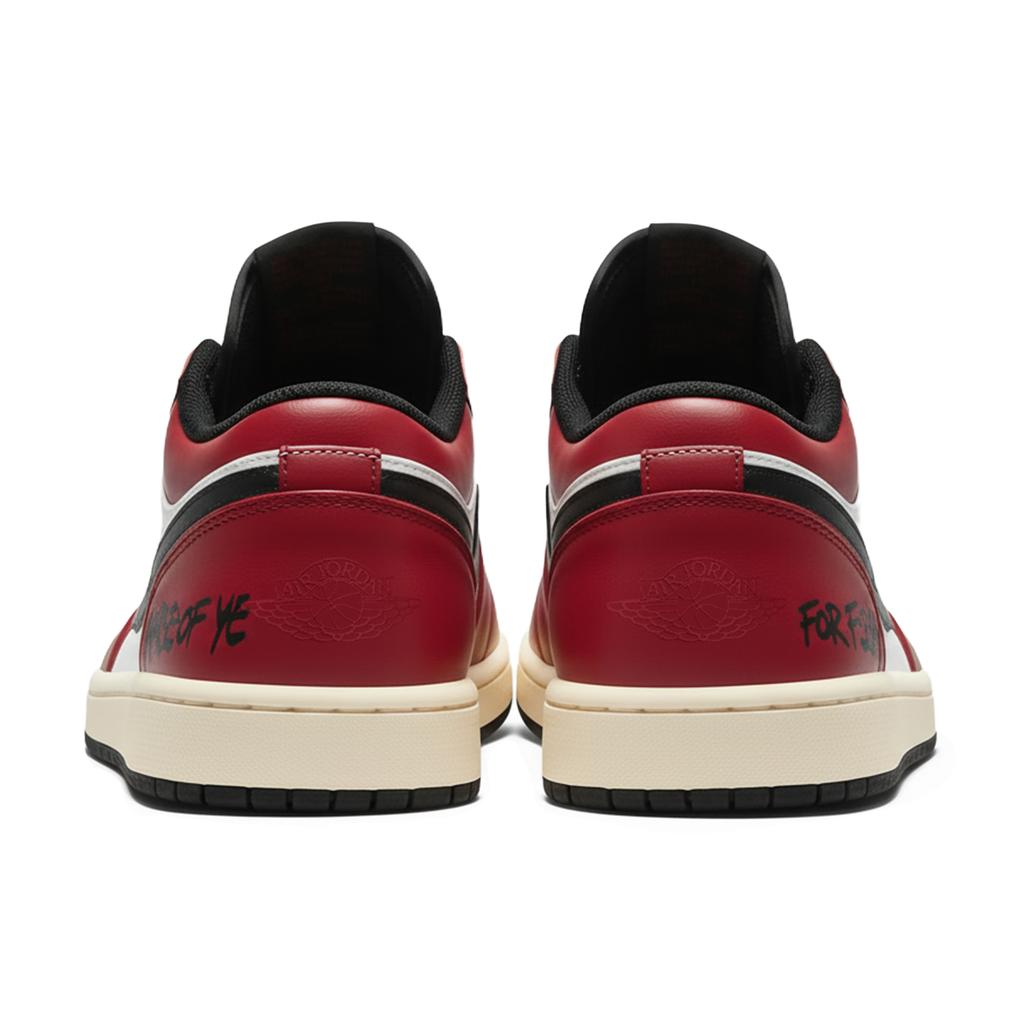Jordan Air Jordan 1 LOW Three Times Laboratory, Horse Year, Red Stallion, Box Abrasion Resistant Abrasion Resistant 553558-081(Team210-S-BOX)