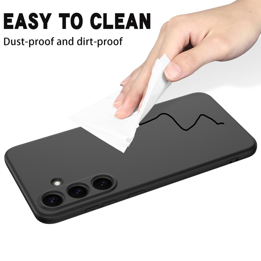 For Samsung Galaxy S25 FE Liquid Silicone Case Phone Back Cover with Hand Strap