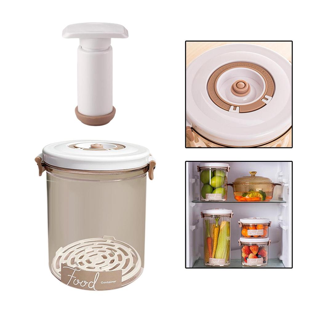 Vacuum Containers for Food Storage Portable Vacuum Sealer Vacuum Seal Food Storage Container with Lid for Marinating