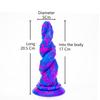 Alien Mixed Color Realistic Dildo Manual Fake Penis Liquid Silicone Adult Sex Toy Masturbator Soft Comfortable Design