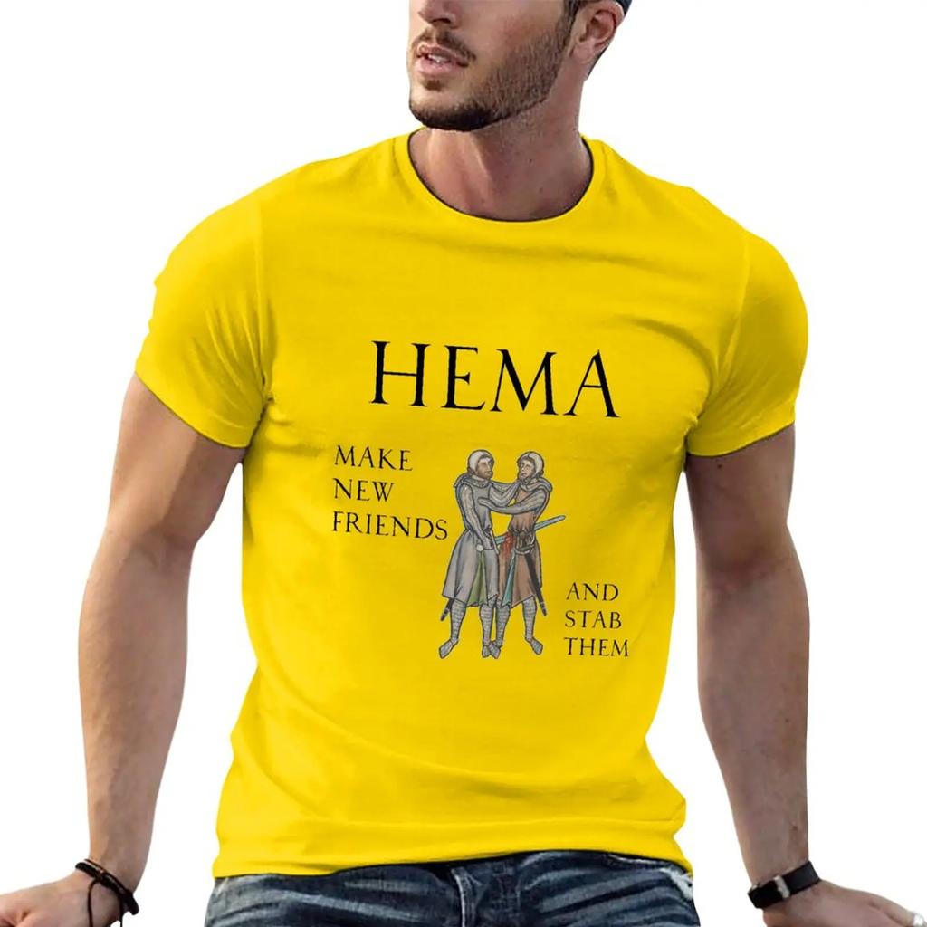 Tops Niedliche Tops Oversized T-Shirt Herren Champion T-Shirts HEMA - Mach neue Freunde und stech sie ab T-Shirt Grafik Oversized Baumwolle
