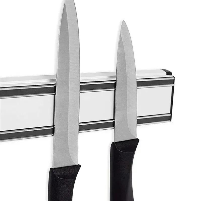 Magnetic Knife Strips Multi-function Magnetic Knife Holder Knife Rack Knife Strip Kitchen Utensil Holder  Punch-free Tool Holder