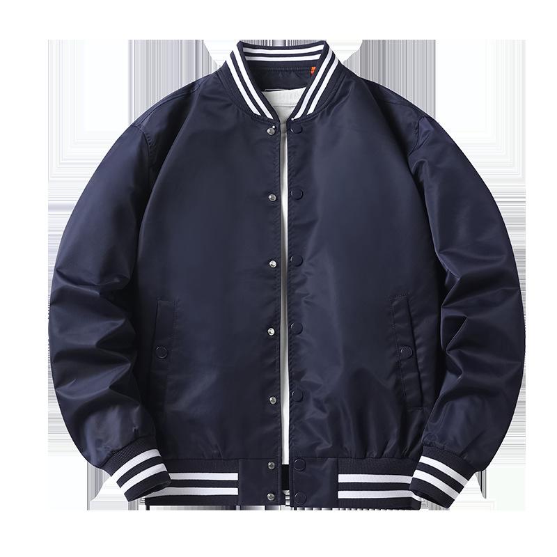 Farbeingesetzte Baseball-Uniform Herren Frühling und Herbst Bomberjacke Herren und Damen Gleicher Stil Paarkleidung Ins Trendige Arbeitsjacke