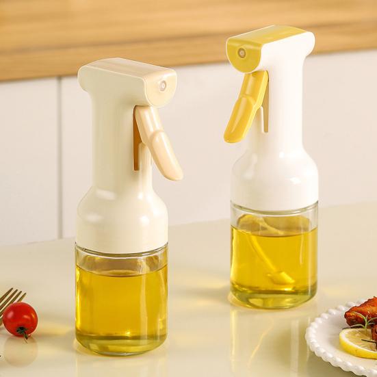 Verstellbarer Glasölzerstäuber 300ml Feiner Nebel für Heißluftfritteuse & Kochen BPA-Frei Auslaufsicher Olivenölspender Küchenhelfer für Fettarme Mahlzeiten
