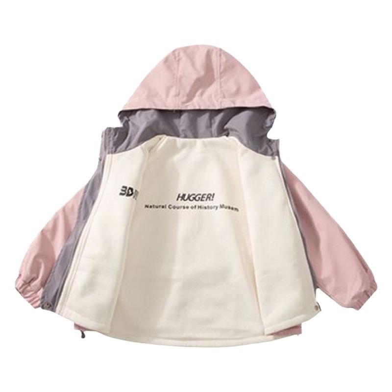 Girls' Fashion Coat Autumn and Winter Children's Casual Double-sided Padded Jacket